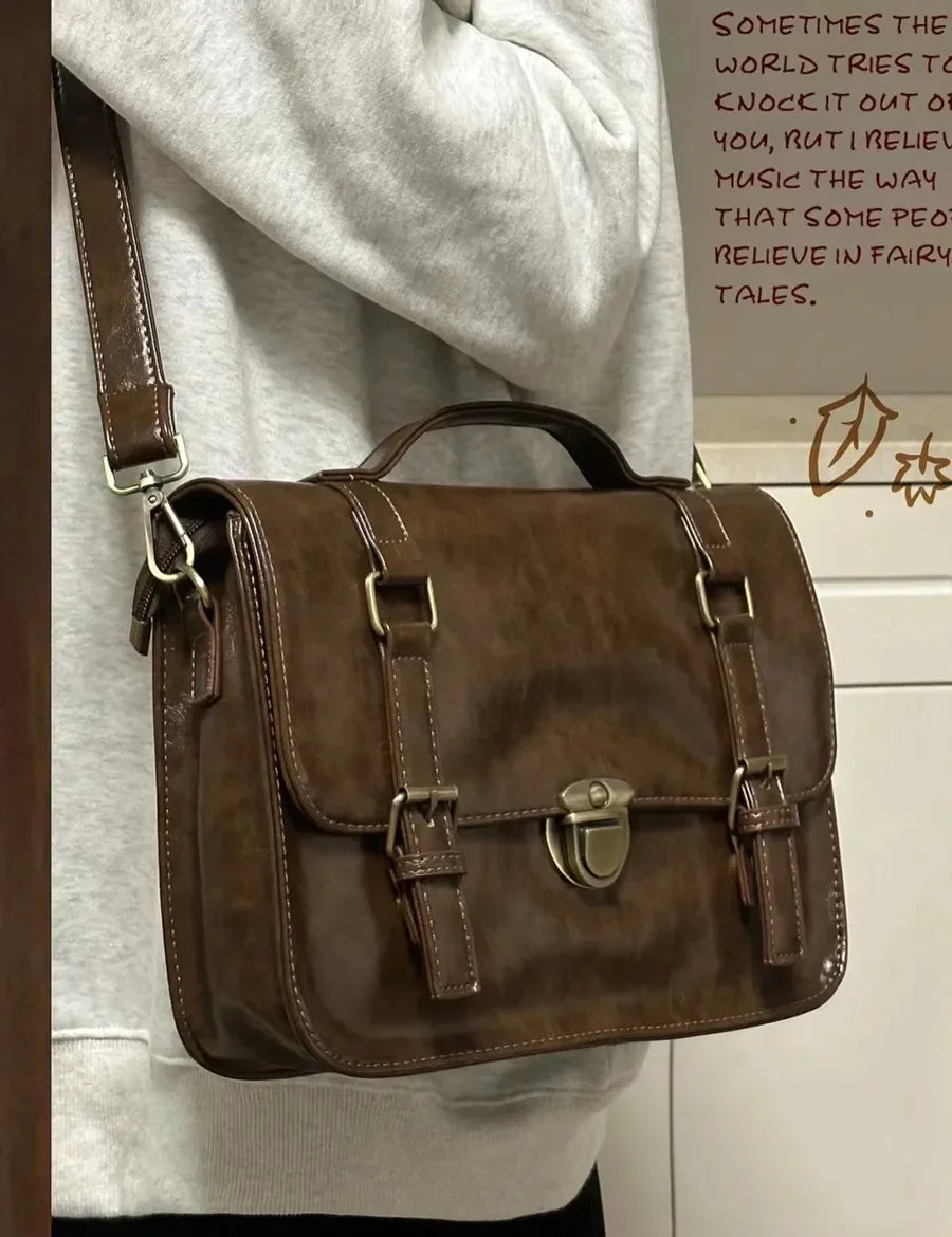 Japanese Students Vintage Women Handbags, Crossbody Streetwear ,Preppy Casual Backpacks