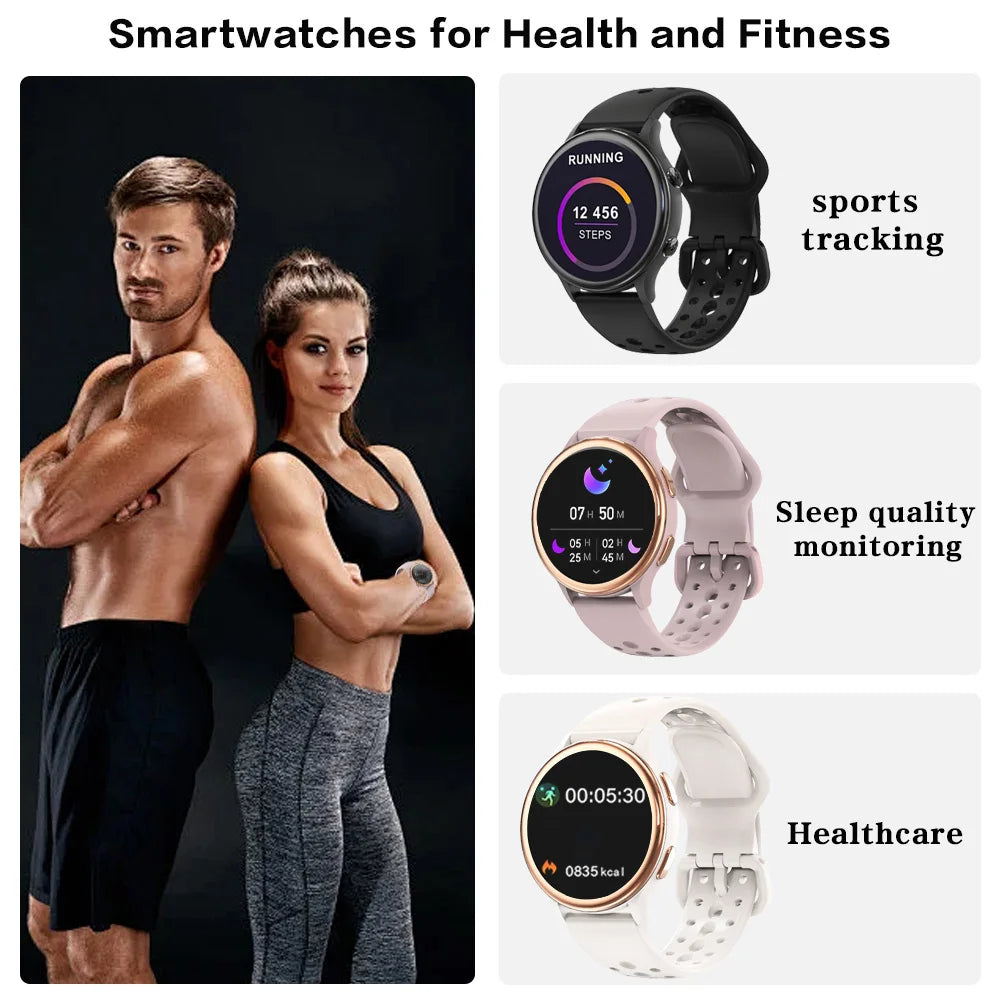 Smart Watches for Women [400+Watch Faces/Calls/Female Health], 1.27" Fitness Tracker , for iPhone ＆ Android