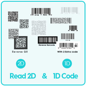 Bluetooth Hand held Barcode  QR code Scanner,1D 2D 500m Transmission Distance